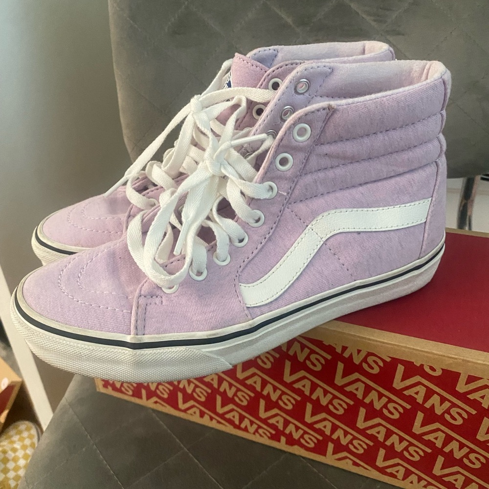 Pastel purple Vans